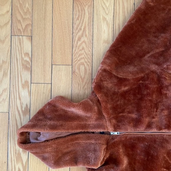 Faux Fur Brown Coat - Picture 2 of 7